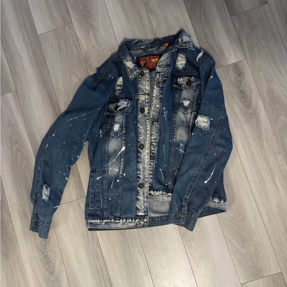 Distressed Blue Denim Jacket
